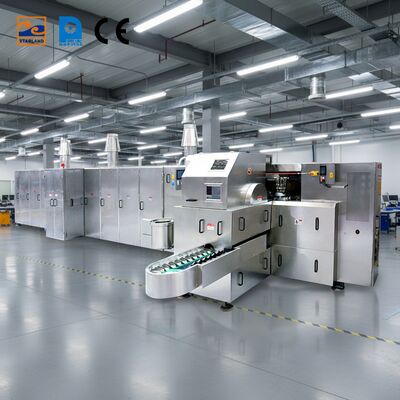 Attrezzatura personalizzata per la produzione di coni gelato con supporto tecnico video per supportare la produzione e il controllo di grandi volumi