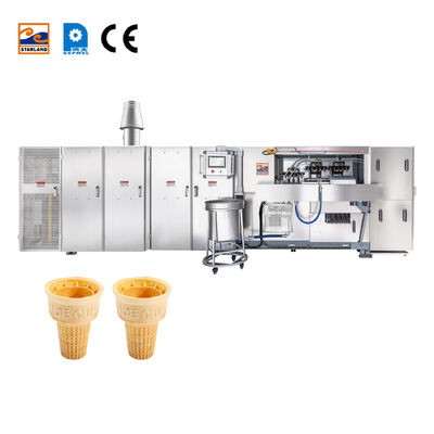 Video supporto tecnico Wafer Cone/ CUP linea di produzione attrezzature in acciaio inossidabile per la fabbricazione e l'utilizzo di coni Wafer