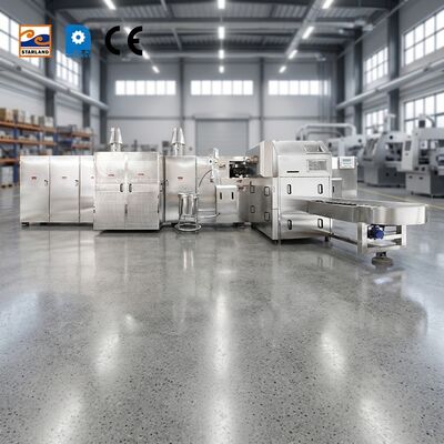 Linea di produzione del cono dello zucchero del rullo di capacità 2000 PCS 1.1KW completamente automatico Installazione facile e interfaccia facile da usare