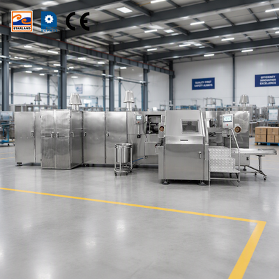 Modalità di funzionamento automatico Linea di produzione automatica di Barquillo Cone per un funzionamento regolare