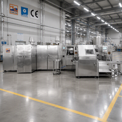 Video supporto tecnico linea di produzione Barquillo cono metodo di riscaldamento a gas funzionamento continuo adatto per industria