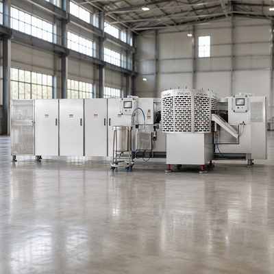 Macchina automatica per cestini a waffle in acciaio inossidabile costruita per la durata e il funzionamento continuo nell'industria alimentare