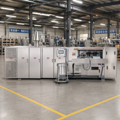 Macchina a cono per wafer automatico con supporto tecnico video ideale per linee di produzione continue