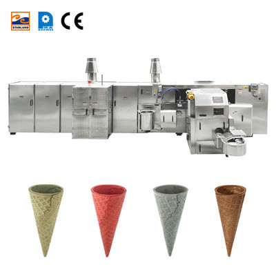 Creatore commerciale del cono della cialda del gelato con il metal detector