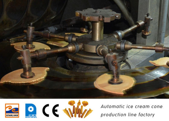 Linea di produzione su misura dimensione del cono gelato 10500Lx2400Wx1800H