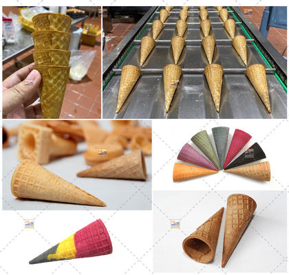 Cono del wafer del gelato dello spuntino che fa macchina 5400Cones/Hour