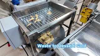 Mulino per waffle/biscotti con trasportatore a spirale